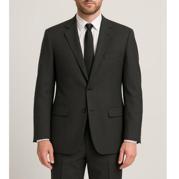 Andrew Fezza Men's Charcoal Gray Suit Jacket 46R - Picture 1 of 11